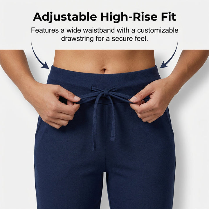 🧘‍♀️🌸 50% RABATT! | Korta Sweatpants – Dragsko i Midjan & Capri-längd för Avkoppling!