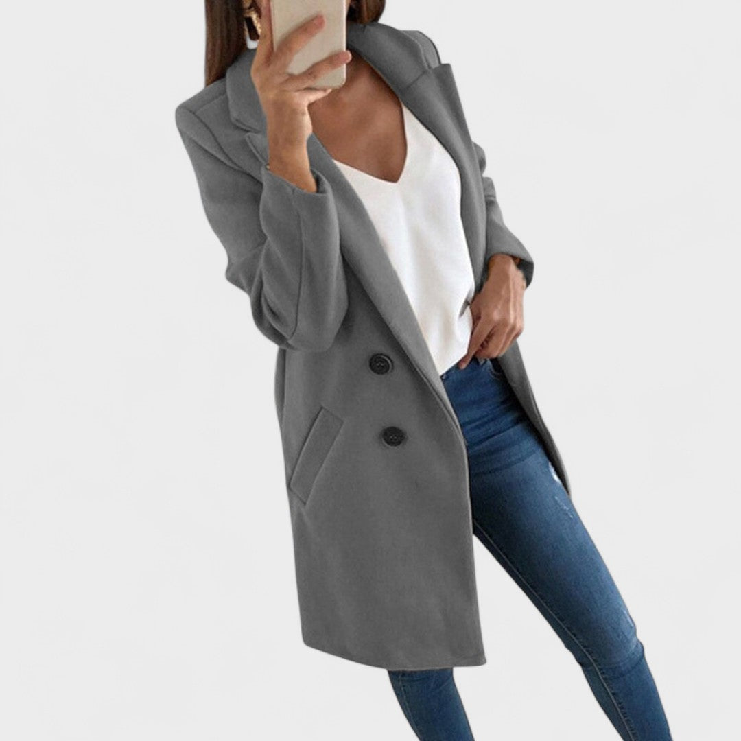 Valentina™ | Cotton Coat with Lapels