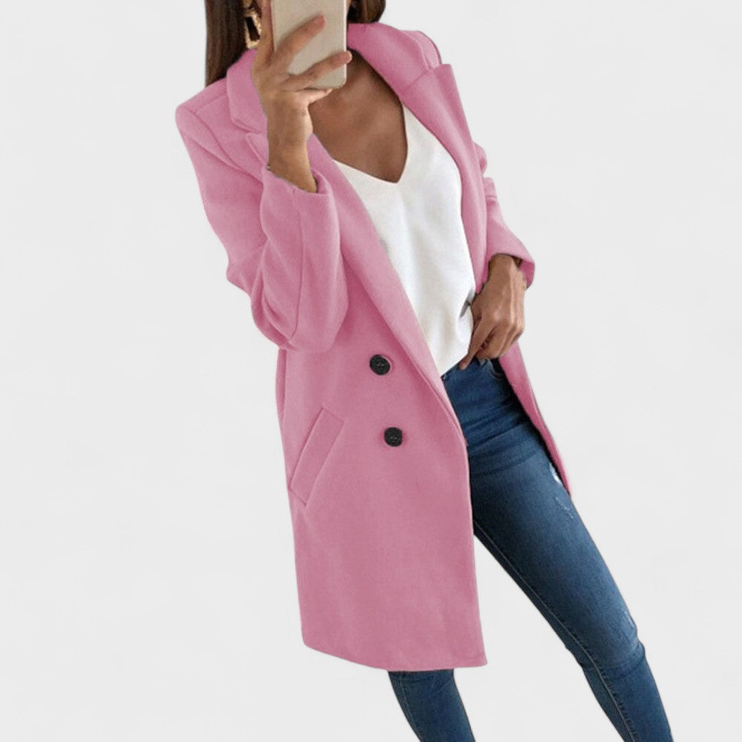 Valentina™ | Cotton Coat with Lapels