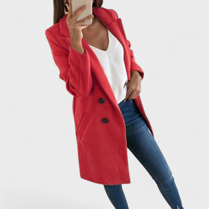 Valentina™ | Cotton Coat with Lapels