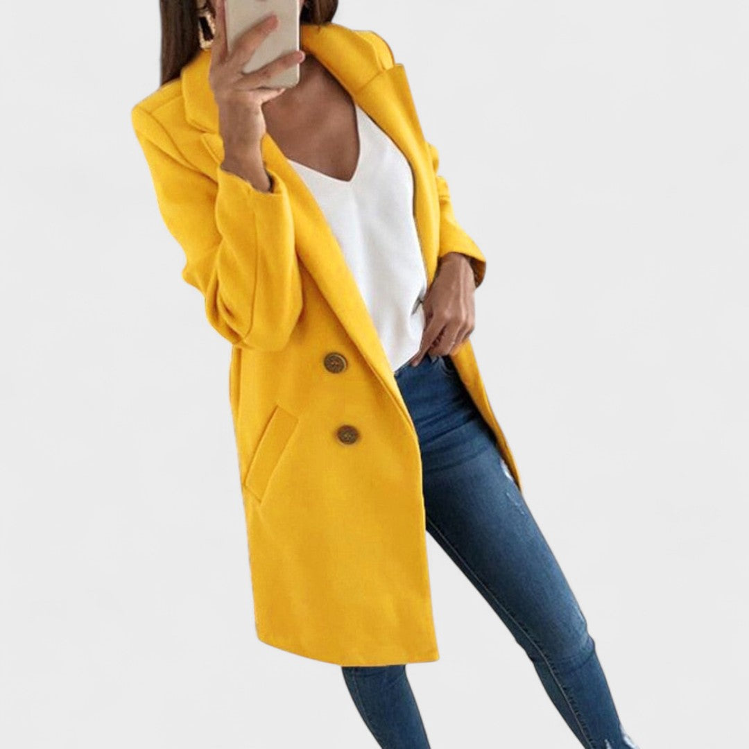 Valentina™ | Cotton Coat with Lapels
