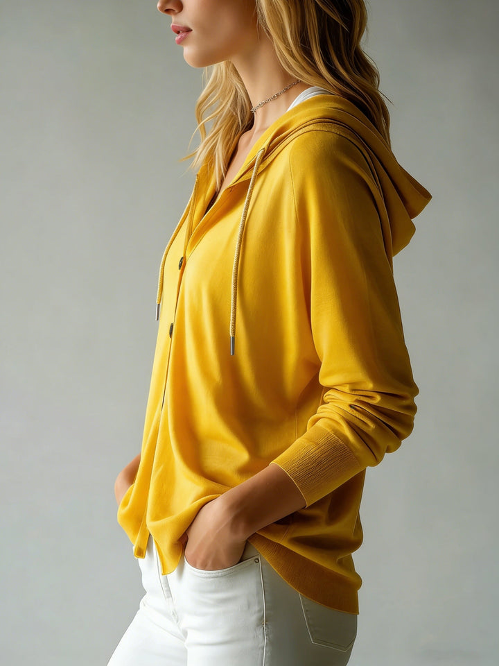 Weekend Button Hoodie